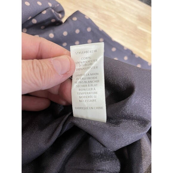 J.O.A. Los Angeles  Top Grey/ Mauve W/ Blush Polka Dot Bell  Long sleeve Sz Med. - Picture 8 of 10